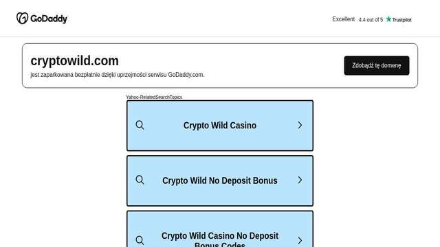 CryptoWild casino screenshot